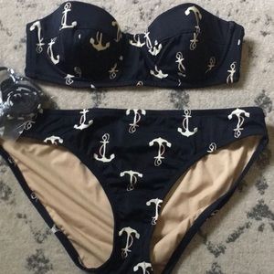 J.Crew anchor bikini